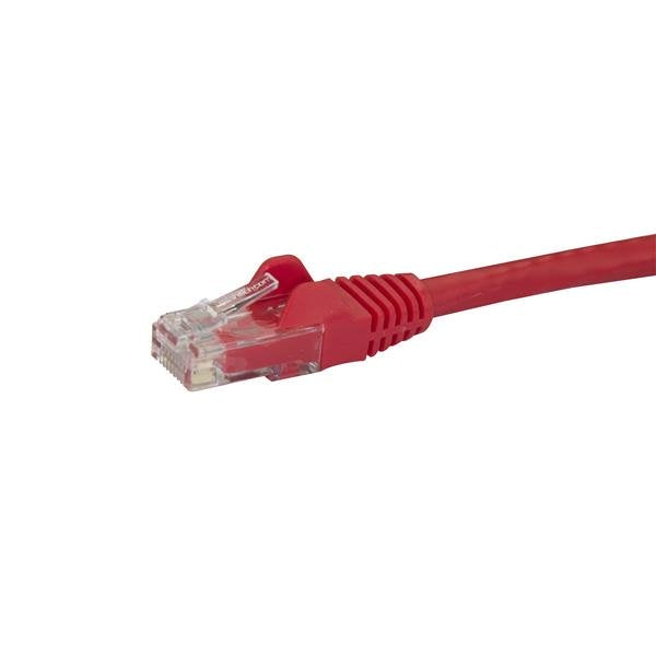 StarTech.com 2m CAT6 Ethernet Cable - Red CAT 6 Gigabit Ethernet Wire -250MHz 100W PoE RJ45 UTP Network/Patch Cord Snagless w/Strain Relief Individually Tested, 2 m, Cat6, U/UTP (UTP), RJ-45, RJ-45, Red