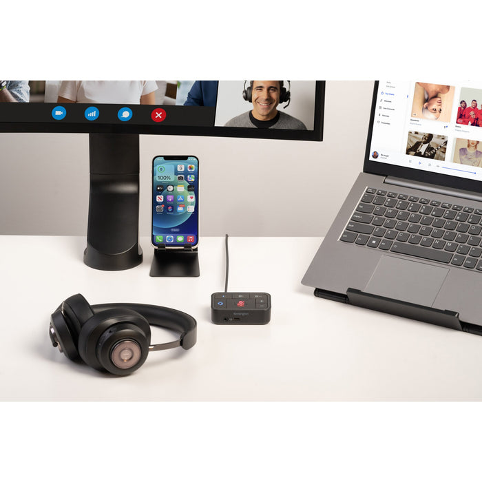 Kensington H3000 Bluetooth Over-Ear Headset, Wireless, Headset