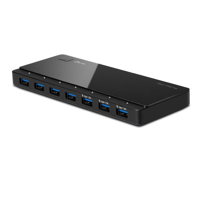 TP-Link UH700, USB 3.2 Gen 1 (3.1 Gen 1) Micro-B, USB 3.2 Gen 1 (3.1 Gen 1) Type-A, 5000 Mbit/s, Black, 1 m, USB