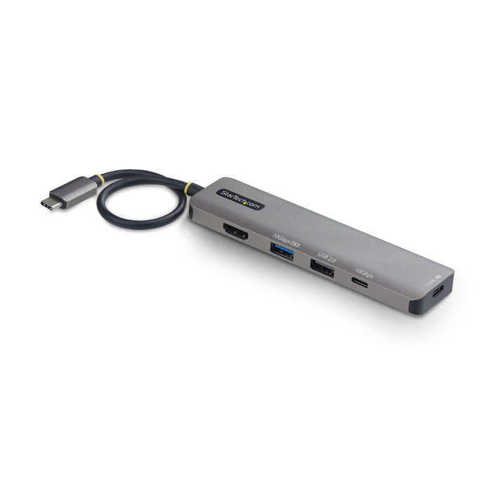 StarTech.com USB-C to HDMI Multiport Adapter with 140W PD Charging, 4K 60Hz, USB 10Gbps Hub, Type-C Mini Dock for MacBook / Dell / Thinkpad / HP, Wired, USB 3.2 Gen 2 (3.1 Gen 2) Type-C, 140 W, Grey, 10 Gbit/s, 4K Ultra HD