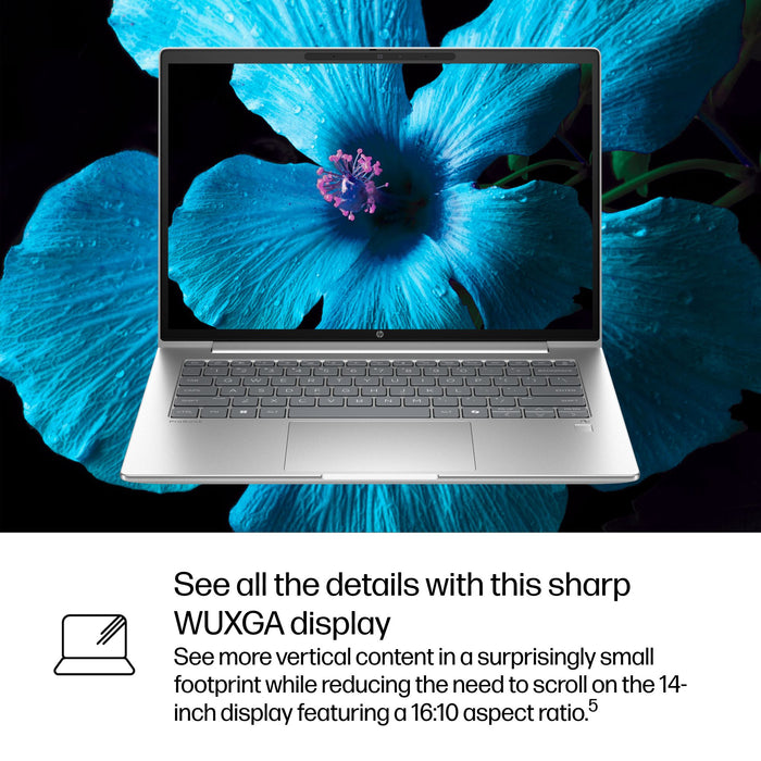 HP ProBook 4 G1q Next Gen AI PC, Qualcomm Snapdragon, 35.6 cm (14"), 1920 x 1200 pixels, 16 GB, 512 GB, Windows 11 Pro