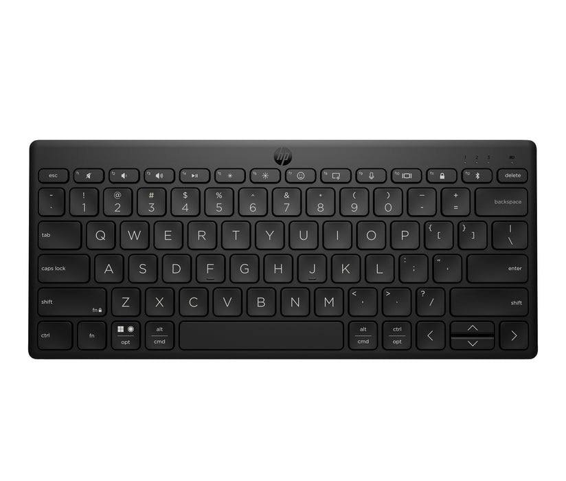 HP 355 Compact Multi-Device Bluetooth Keyboard, Wireless, Bluetooth, Mechanical, Black