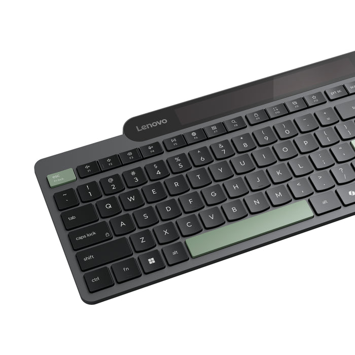 Lenovo 4Y41R69491, Full-size (100%), Wireless, Bluetooth, Plunger key switch, Black, Green