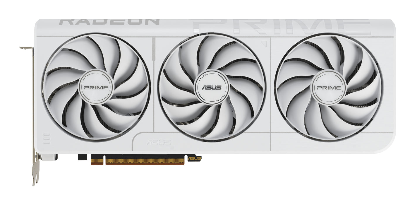 ASUS Prime -RX9070XT-O16G-WHITE, Radeon RX 9070 XT, 16 GB, GDDR6, 256 bit, 7680 x 4320 pixels, PCI Express 5.0