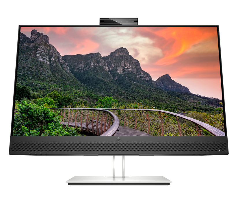 HP E27m G4 QHD USB-C Conferencing Monitor, 68.6 cm (27"), 2560 x 1440 pixels, Quad HD, LCD, 5 ms, Black, Silver