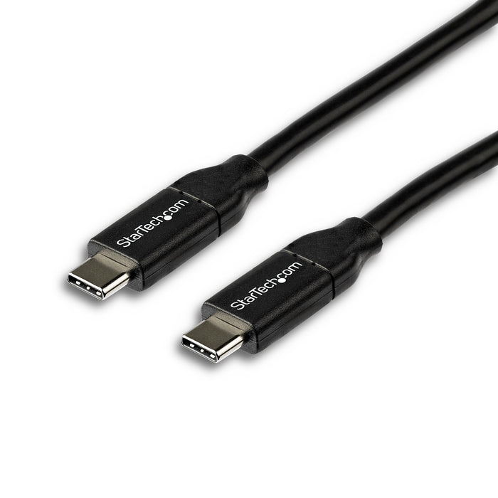 StarTech.com 6.6ft (2m) USB-C Fast Charging Cable, Charge & Sync, 100W (5A) PD, USB 2.0, USB-IF Certified - Black USB C Charging Cord, 2 m, USB C, USB C, USB 2.0, 0.48 Gbit/s, Black