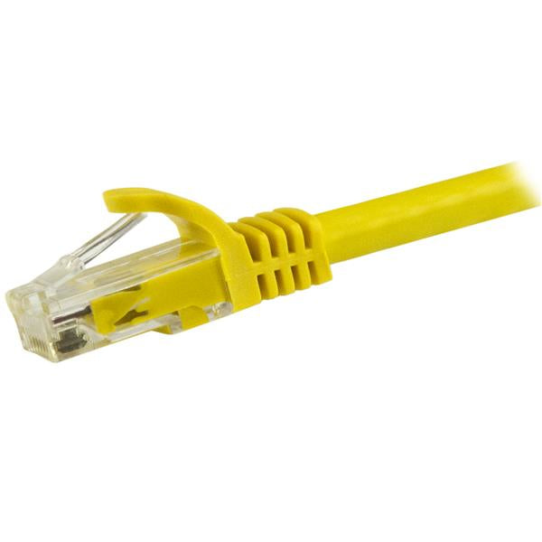 StarTech.com 1.5m CAT6 Ethernet Cable - Yellow CAT 6 Gigabit Ethernet Wire -250MHz 100W PoE RJ45 UTP Network/Patch Cord Snagless w/Strain Relief Individually Tested, 1.5 m, Cat6, U/UTP (UTP), RJ-45, RJ-45, Yellow