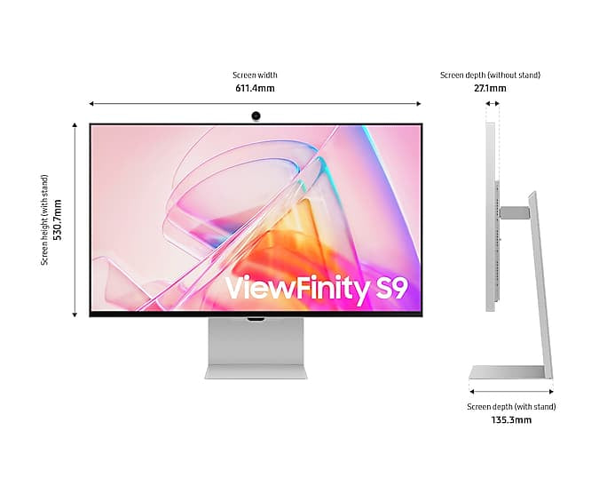 Samsung LS27C902PAU, 68.6 cm (27"), 5120 x 2880 pixels, 5K Ultra HD, LED, 5 ms, Silver