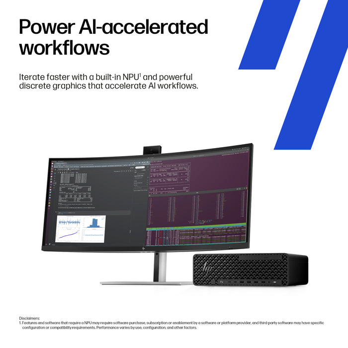 HP Z2 SFF G1i, Intel Core Ultra 7, 265K, 32 GB, DDR5-SDRAM, 1 TB, Windows 11 Pro