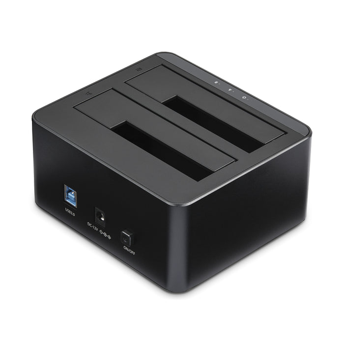 StarTech Dual-Bay USB 3.0 to SATA Hard Drive Docking Station, USB Hard Drive Dock, External 2.5/3.5" SATA I/II/III, SSD/HDD Docking Station, Hot-Swap Hard Drive Bays, Top-Loading (SDOCK2U33V)