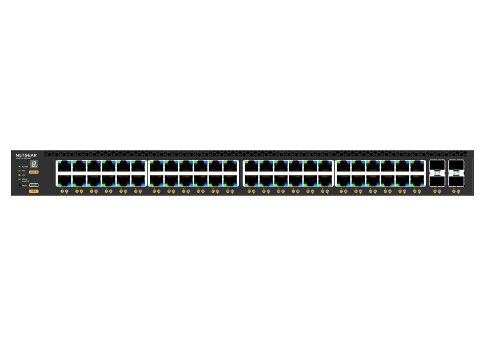 NETGEAR GSM4352, Managed, L3, Gigabit Ethernet (10/100/1000), Power over Ethernet (PoE), Rack mounting, 1U