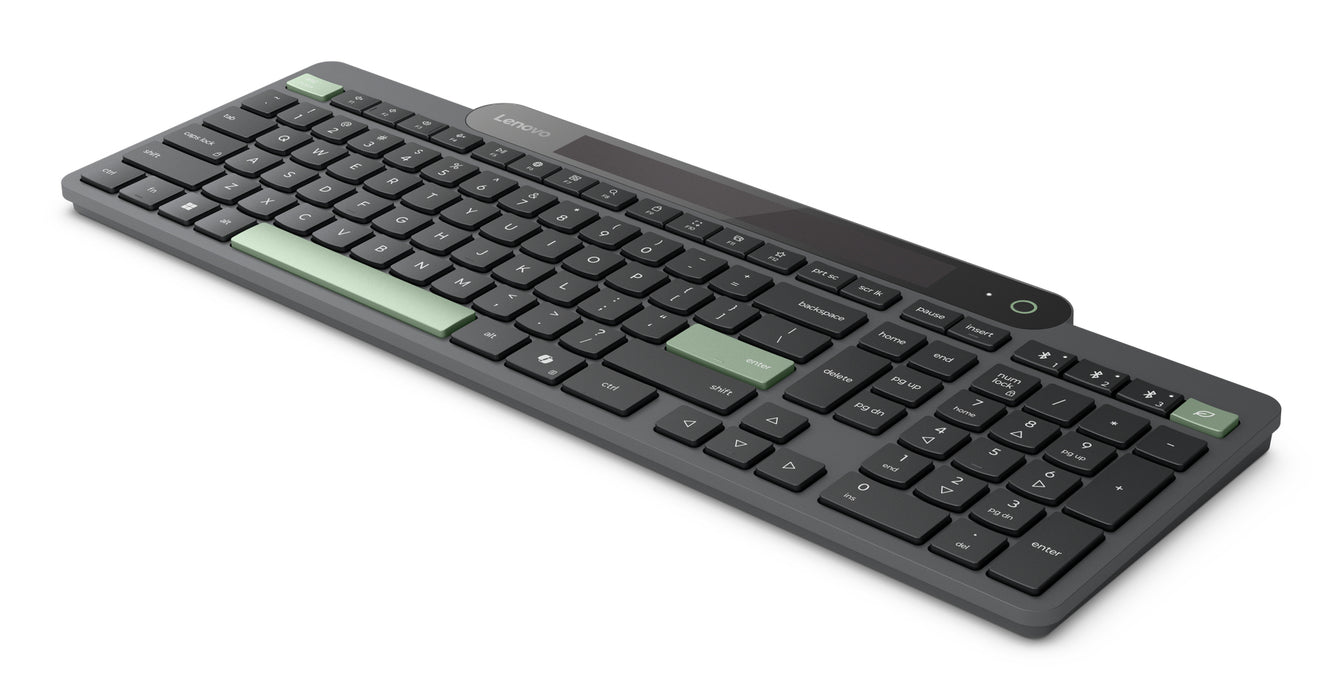 Lenovo 4Y41R69491, Full-size (100%), Wireless, Bluetooth, Plunger key switch, Black, Green