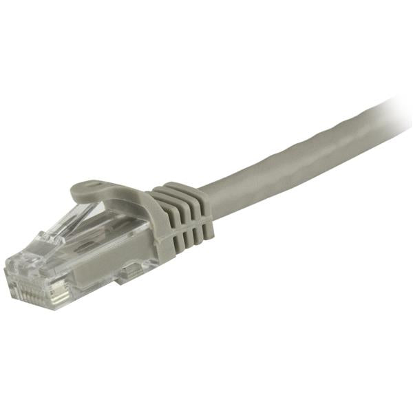 StarTech.com 1.5m CAT6 Ethernet Cable - Grey CAT 6 Gigabit Ethernet Wire -250MHz 100W PoE RJ45 UTP Network/Patch Cord Snagless w/Strain Relief Individually Tested, 1.5 m, Cat6, U/UTP (UTP), RJ-45, RJ-45, Grey