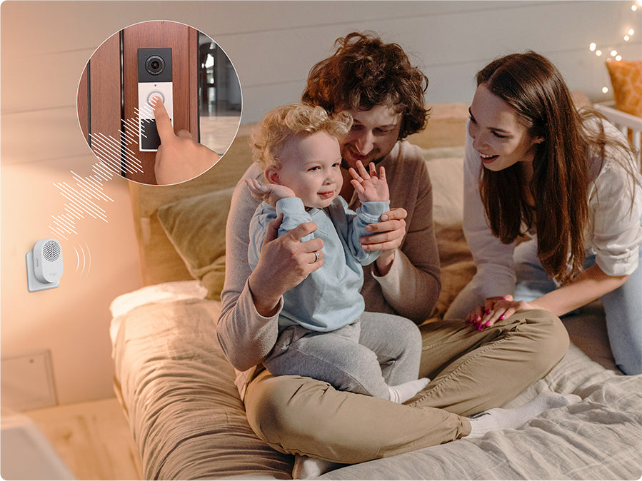 TP-Link Tapo Video Doorbell Camera, Black, White, IP65, 150°, IR, Wall, Tapo Care Cloud Storage Services