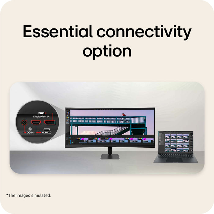 LG UltraWide U6 34U601B, 34-inch WQHD Curved (1800R) 120Hz Monitor, HDR10 & 99% sRGB AMD FreeSync™ Premium, 86.4 cm (34"), 3440 x 1440 pixels, UltraWide Quad HD, LCD, 5 ms, Black