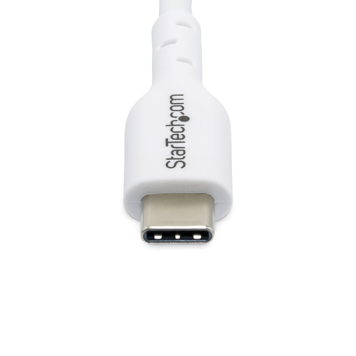 StarTech.com 10ft (3m) USB-C Charging Cable, Charge & Sync, 60W (3A) PD, USB 2.0 Laptop Charger Cable, TPE Jacket - White USB C Charging Cord, 3 m, USB C, USB C, USB 2.0, 0.48 Gbit/s, White