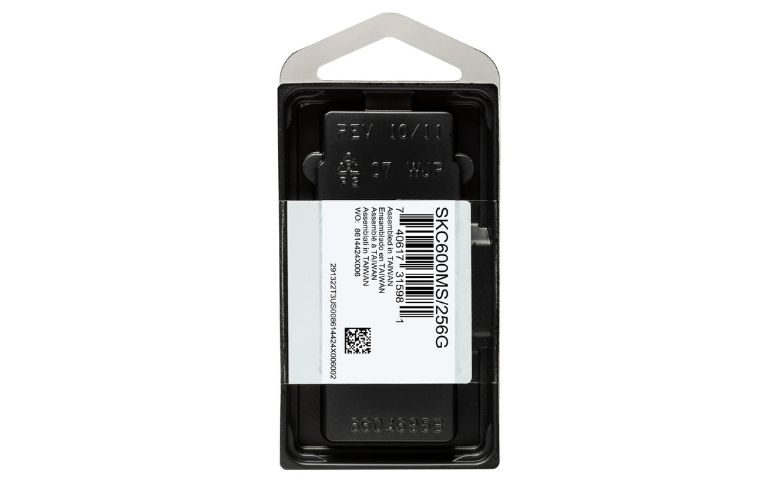 Kingston Technology 256G SSD KC600 SATA3 mSATA, 256 GB, mSATA, 550 MB/s, 6 Gbit/s