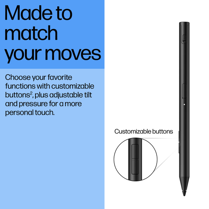 HP 705 Rechargeable Multi Pen, Laptop, HP, Black, Built-in, Lithium-Ion (Li-Ion), China