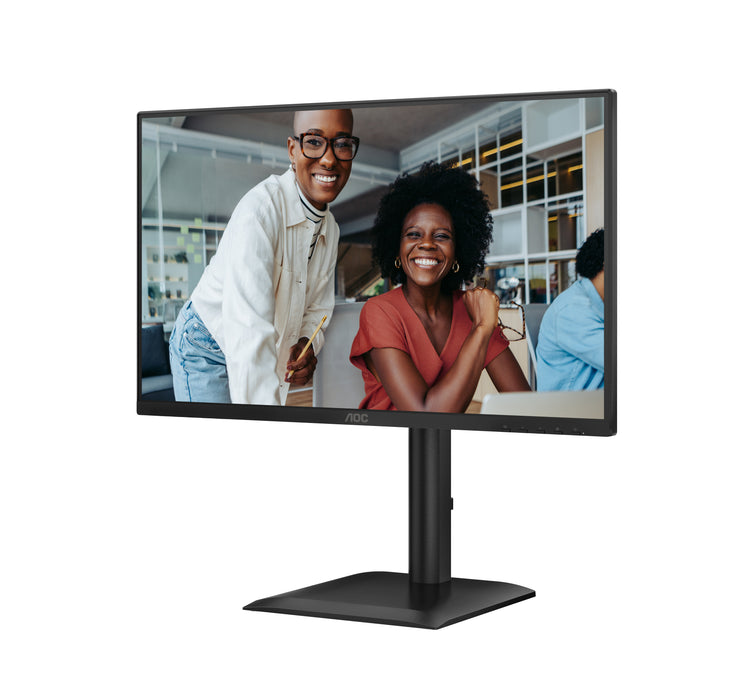 AOC E4 24E4CV, 60.5 cm (23.8"), 1920 x 1080 pixels, Full HD, LED, 4 ms, Black