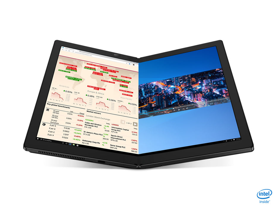 Lenovo ThinkPad X1 Fold Gen 1, Intel Core with Intel Hybrid Technology, 1.4 GHz, 33.8 cm (13.3"), 2048 x 1536 pixels, 8 GB, 512 GB