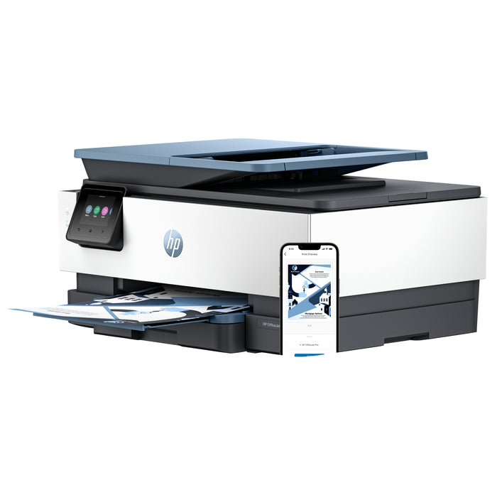 HP OfficeJet Pro 8125e Wireless All-in-One Color Printer, Instant Ink; Two-sided printing, Thermal inkjet, Colour printing, 4800 x 1200 DPI, A4, Direct printing, Blue