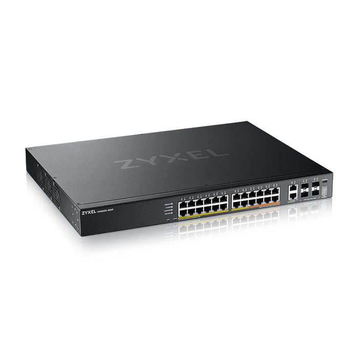 Zyxel XGS2220-30HP, Managed, L3, Gigabit Ethernet (10/100/1000), Power over Ethernet (PoE), Rack mounting