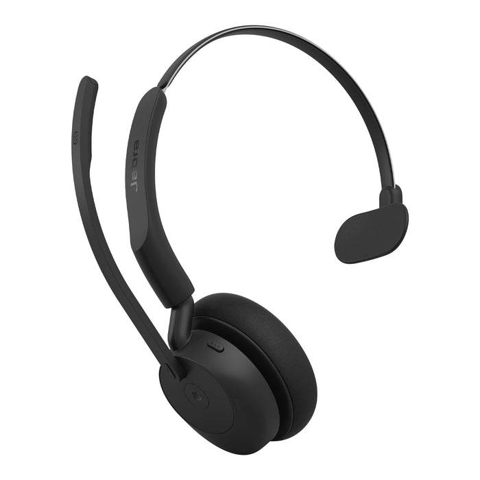 Jabra Evolve3 45 MS - USB-C with Dongle - Mono, Wireless, Office/Call center, 20 - 20000 Hz, 102 g, Headset, Black