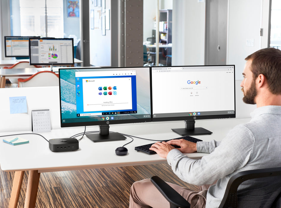 HP Chromebox G3, 1.9 GHz, Intel® Celeron®, 5205U, 4 GB, 32 GB, ChromeOS