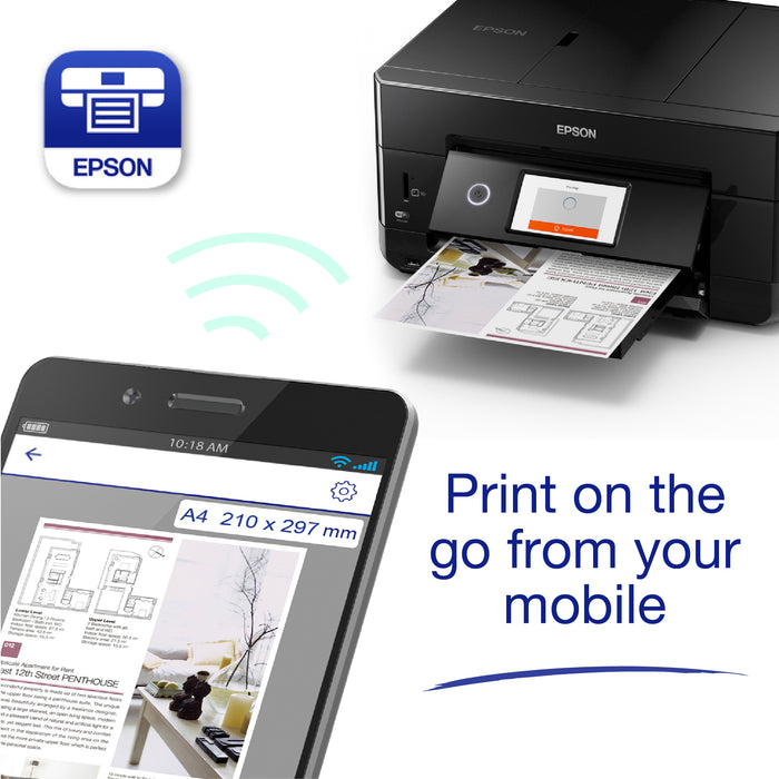 Epson Expression Premium XP-7100, Inkjet, Colour printing, 5760 x 1440 DPI, A4, Direct printing, Black