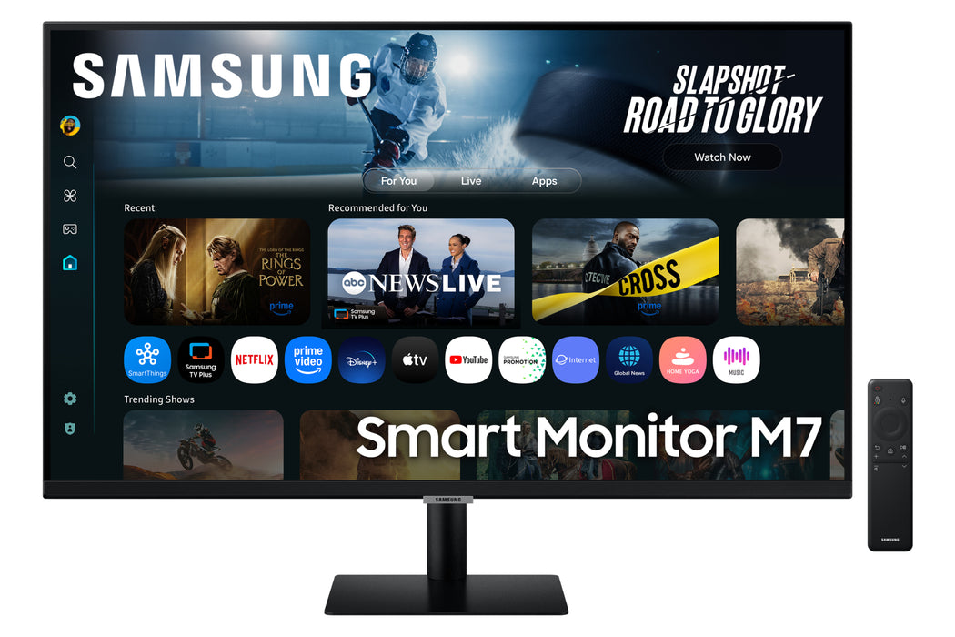 Samsung 32" Smart Monitor M70F UHD, 81.3 cm (32"), 3840 x 2160 pixels, 4K Ultra HD, LED, 4 ms, Black