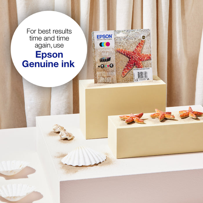 Epson Multipack 4-colours 603 Ink, Standard Yield, Black, Cyan, Magenta, Yellow, 3.4 ml, 2.4 ml, 1 pc(s), 150 pages