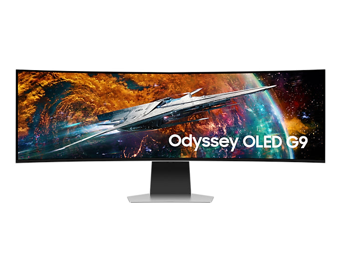 Samsung LS49CG954SU, 124.5 cm (49"), 5120 x 1440 pixels, DQHD, OLED, 0.03 ms, Silver