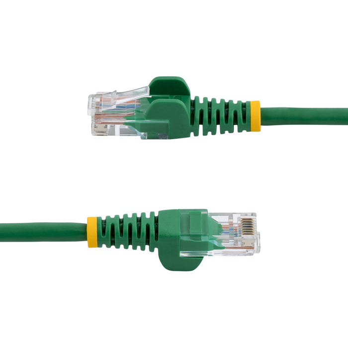 StarTech.com Cat5e Patch Cable with Snagless RJ45 Connectors - 1m, Green, 1 m, Cat5e, U/UTP (UTP), RJ-45, RJ-45, Green