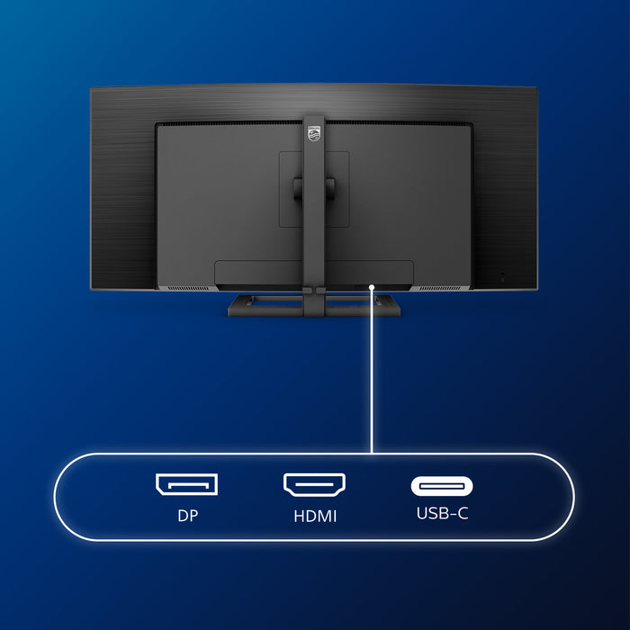 Philips E Line 346E2CUAE/00, 86.4 cm (34"), 3440 x 1440 pixels, Wide Quad HD+, LCD, 4 ms, Black