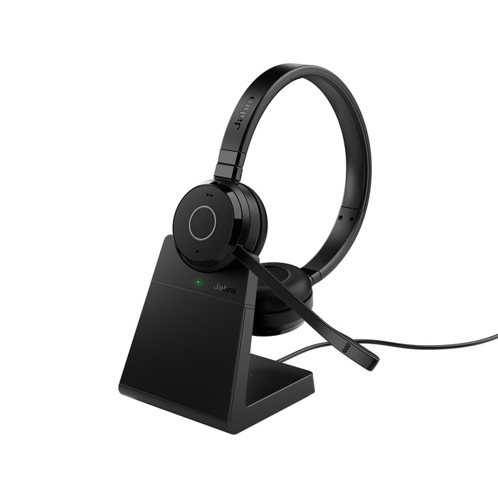 Jabra Evolve 65 TE - Link390a MS Stereo (Include Stand), Wired & Wireless, 150 - 6800 Hz, Office/Call center, 106.3 g, Headset, Black