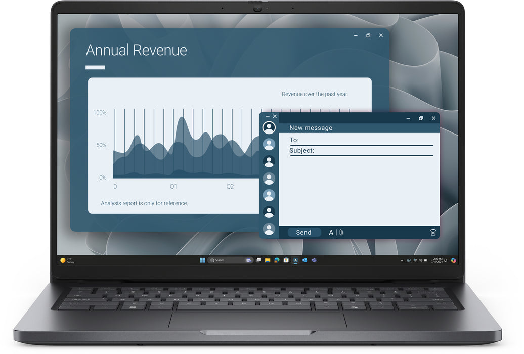DELL Pro 14 PC14255, AMD Ryzen™ 5 PRO, 3.5 GHz, 35.6 cm (14"), 1920 x 1200 pixels, 16 GB, 512 GB