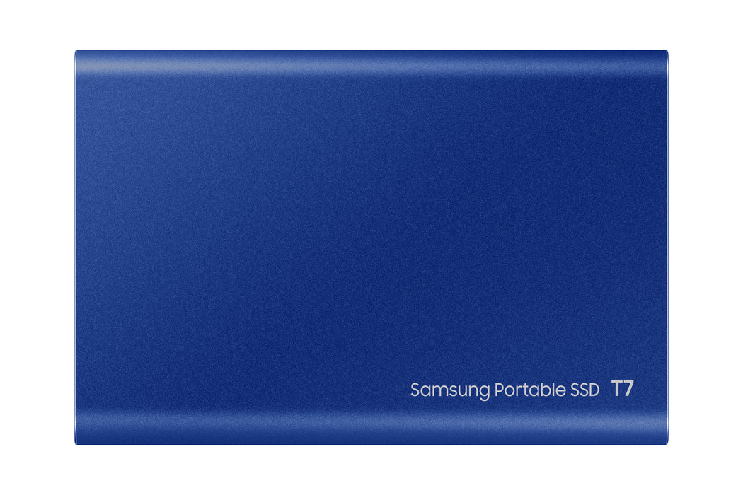 Samsung Portable SSD T7, 2 TB, USB Type-C, 3.2 Gen 2 (3.1 Gen 2), 1050 MB/s, Password protection, Blue