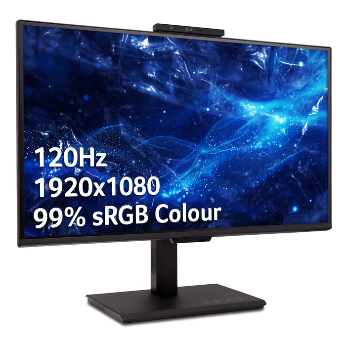 Acer B8 Vero B248YG 23.8" Full HD 16:9 ZeroFrame IPS 120Hz 4ms FreeSync USB-Hub Computer Monitor, 60.5 cm (23.8"), 1920 x 1080 pixels, Full HD, LED, 4 ms, Black