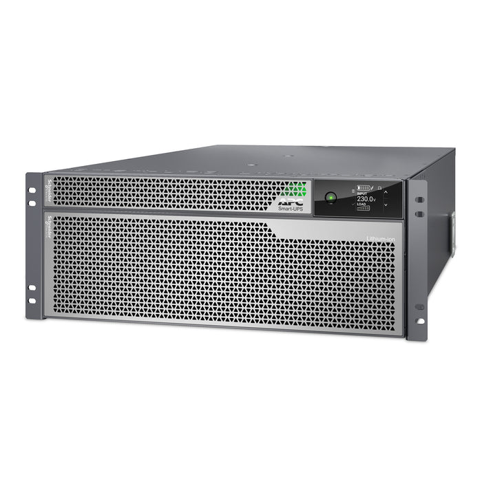 APC Smart-UPS Ultra On-Line Li-Ion SRTL10KRM4UI, 10KW, 4U Rack/Tower, 6xC13 & 6xC19, NMC, Double-conversion (Online), 10 kVA, 10000 W, Sine, 220 V, 240 V