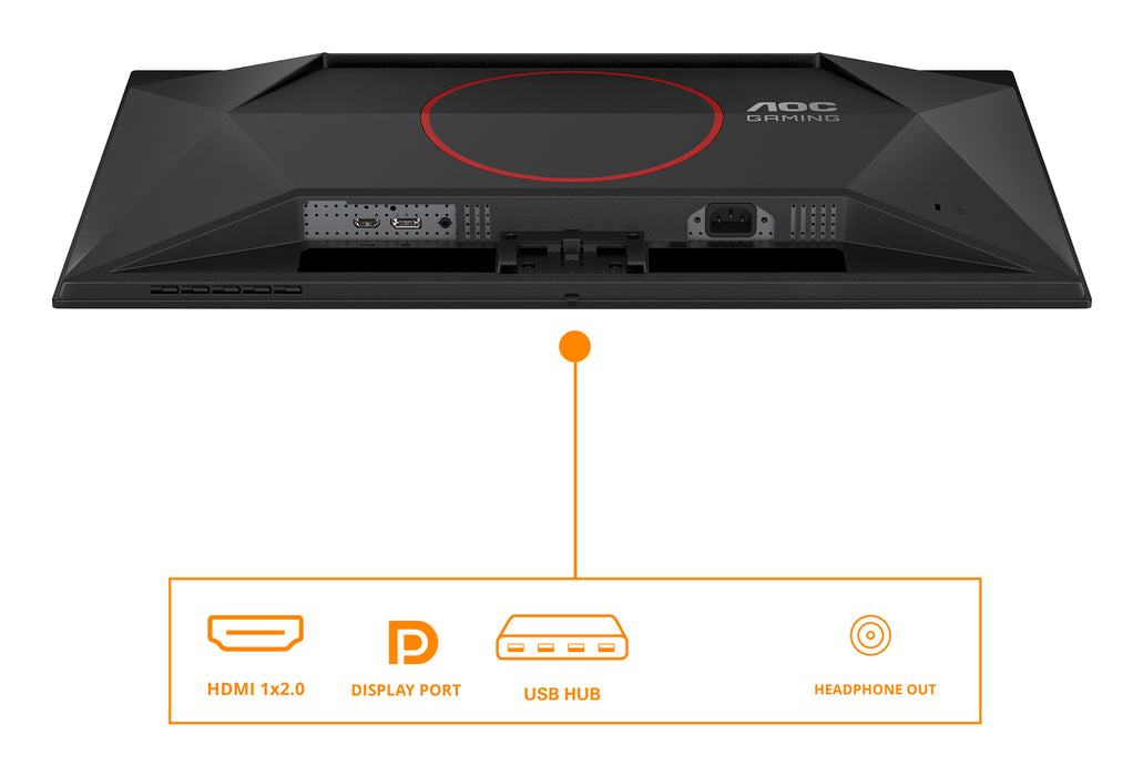 AOC G4 Q27G41ZDF, 67.3 cm (26.5"), 2560 x 1440 pixels, Quad HD, QD-OLED, 0.03 ms, Black, Red