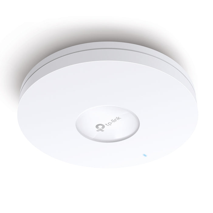 TP-Link Omada AX1800 Ceiling Mount WiFi 6 Access Point, 2.4 GHz, 5 GHz, 1201 Mbit/s, SNMP, SNMPv2, SNMPv3, SSH, WEP, WPA-Enterprise, WPA-PSK, WPA2-Enterprise, WPA2-PSK, WPA3, WPA3-PSK, 10,100,1000 Mbit/s