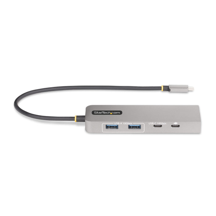 StarTech.com 3-Port USB-C Hub with 2.5 Gbps Ethernet and 100W Power Delivery Pass-Through Port, USB 3.2 10Gbps, 2x USB-A/1x USB-C, Portable USB Type-C Adapter Hub, Wired, USB 3.2 Gen 2 (3.1 Gen 2) Type-C, 100 W, 10,100,1000,2500 Mbit/s, IEEE 802.3bz, Grey