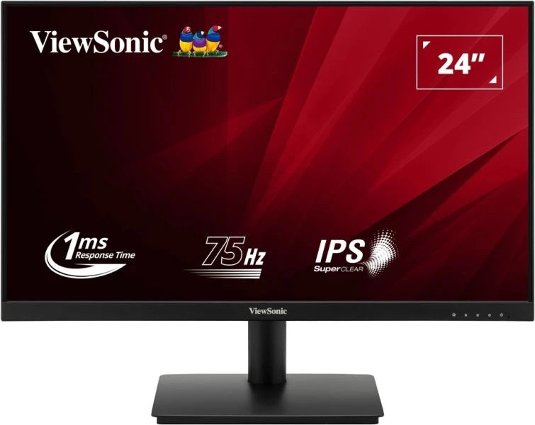 Viewsonic VA VA240-H-2, 60.5 cm (23.8"), 1920 x 1080 pixels, Full HD, LED, 1 ms, Black