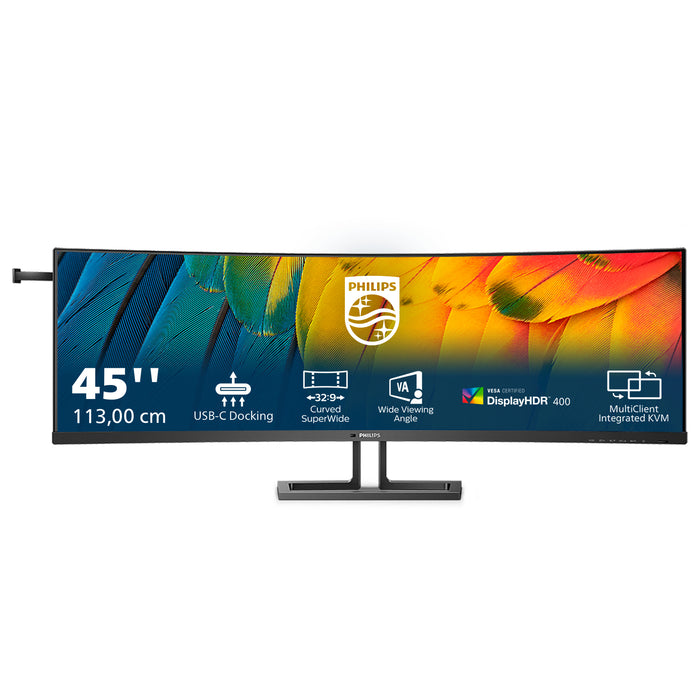 Philips 6000 series 45B1U6900C/00, 113 cm (44.5"), 5120 x 1440 pixels, UltraWide Dual Quad HD, LED, 4 ms, Black