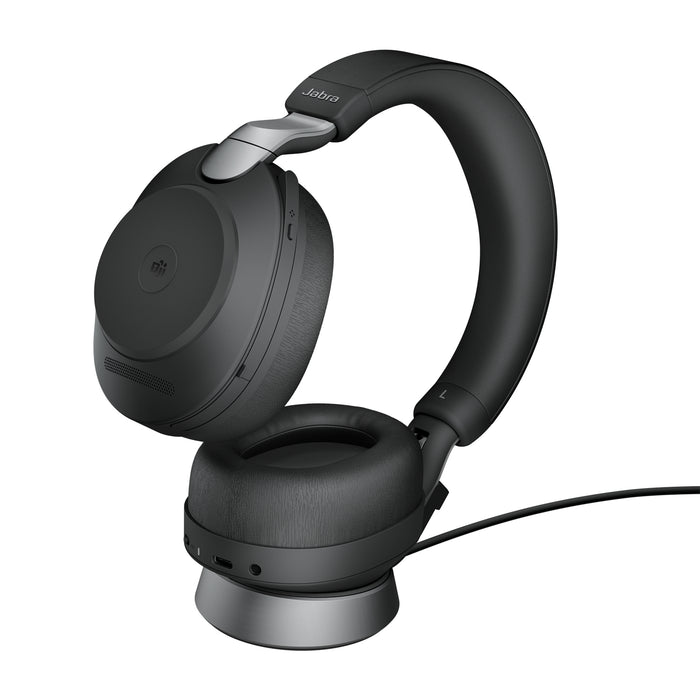 Jabra Evolve2 85 - Link380c MS Stereo Stand, Black, Wireless, Office/Call center, 20 - 20 Hz, 286 g, Headset, Black