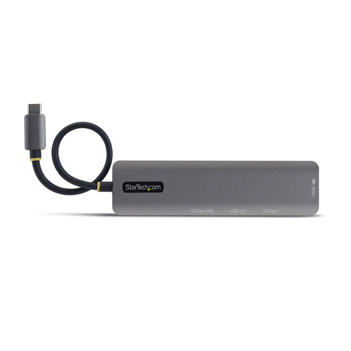 StarTech.com USB-C to HDMI Multiport Adapter with 140W PD Charging, 4K 60Hz, USB 10Gbps Hub, Type-C Mini Dock for MacBook / Dell / Thinkpad / HP, Wired, USB 3.2 Gen 2 (3.1 Gen 2) Type-C, 140 W, Grey, 10 Gbit/s, 4K Ultra HD