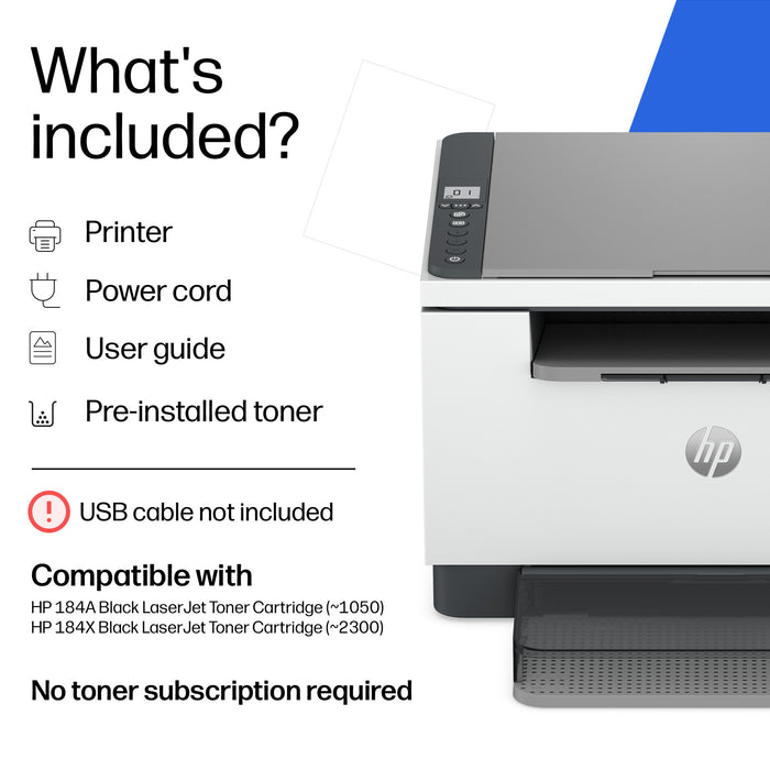HP LaserJet M248dw Multifunction Black and white Printer, Laser, Mono printing, 600 x 600 DPI, A4, Direct printing, White