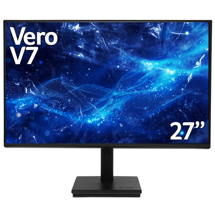 Acer Vero V277G 27" Full HD 16:9 ZeroFrame IPS 120Hz 4ms AdaptiveSync Computer Monitor, 68.6 cm (27"), 1920 x 1080 pixels, Full HD, LED, 4 ms, Black