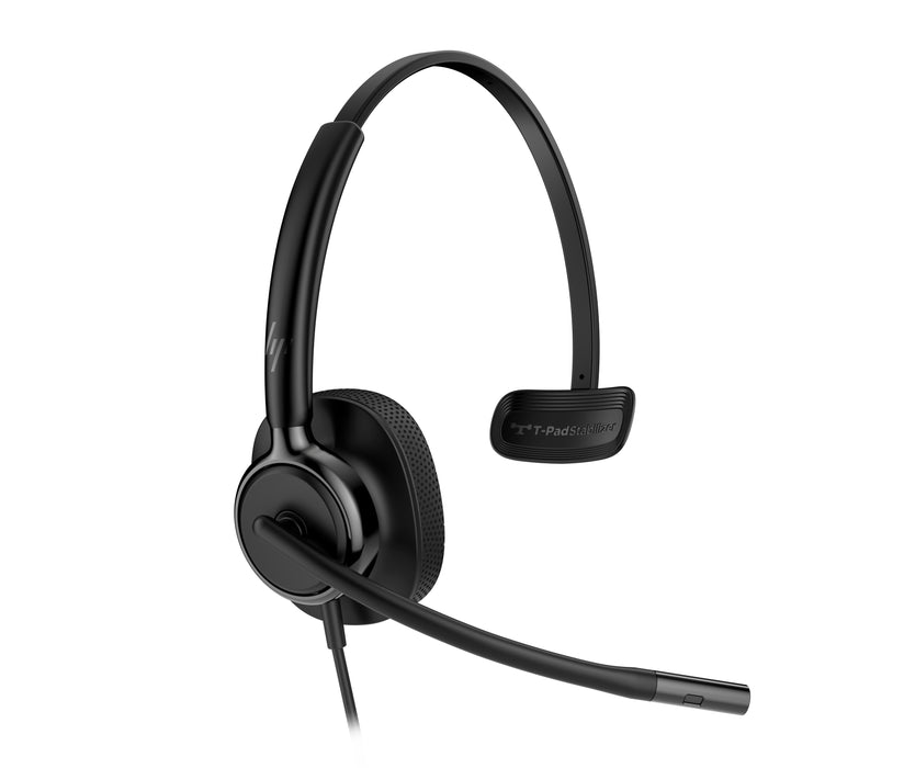 HP Poly Mission 415 Monaural USB Wired Headset (Bulk), Wired, Office/Call center, 99 g, Headset, Black