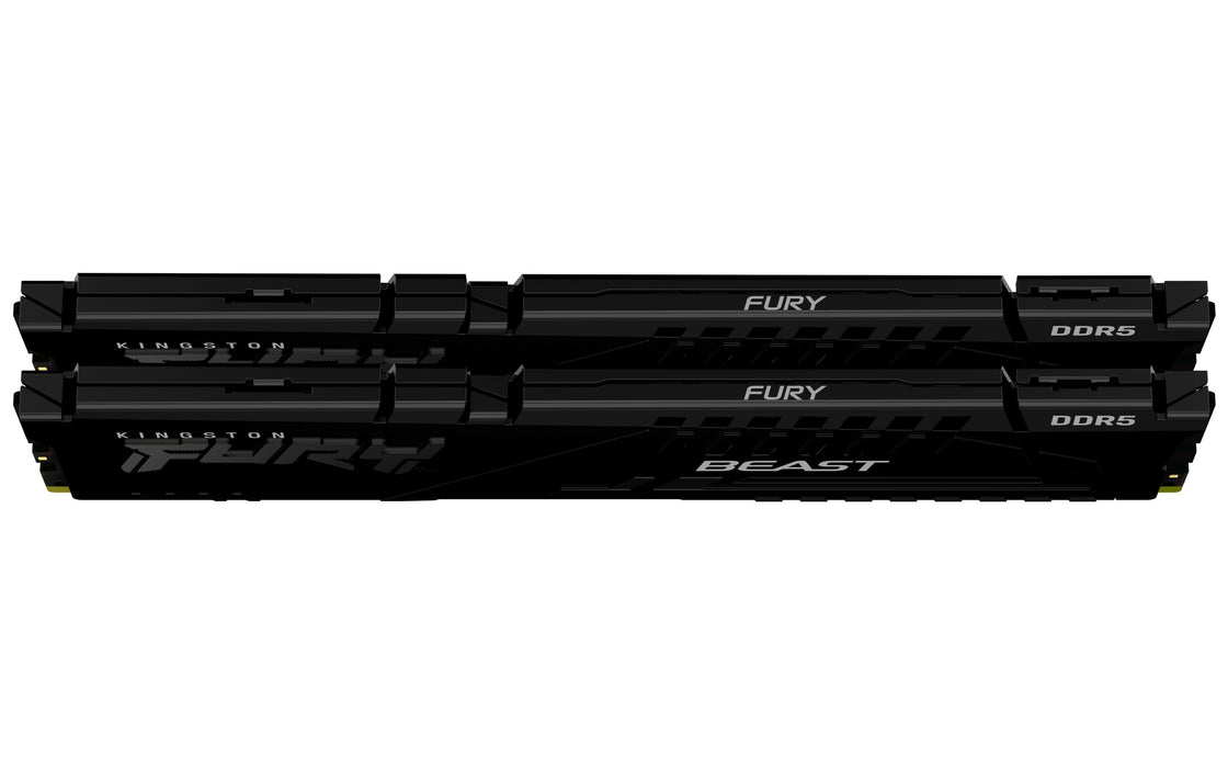 Kingston Technology FURY Beast 16GB 5600MT/s DDR5 CL40 DIMM (Kit of 2) Black, 16 GB, 2 x 8 GB, DDR5, 288-pin DIMM